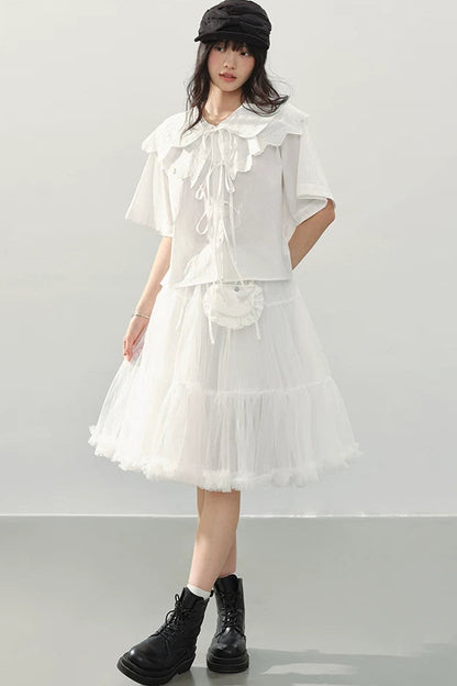 Doll Collar Sicily Lace Shirt
