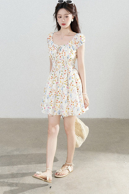 Floral Print A-Line Dress