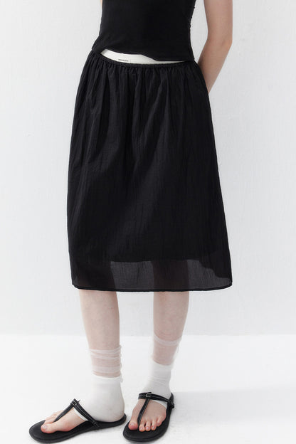 Acetate Elastic Umbrella Skirt