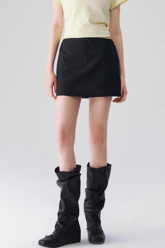 Somesowe Linen A-Line Skirt