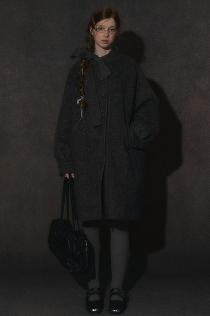 Long Double-Sided Wool Coat