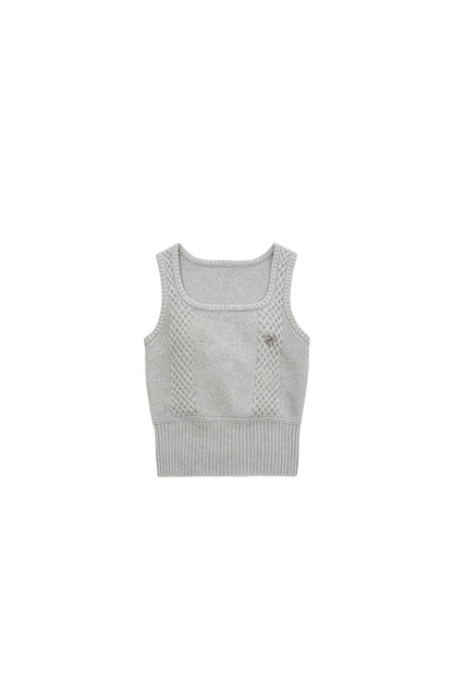 Pleated Skirt Shirt Vest Set-Up