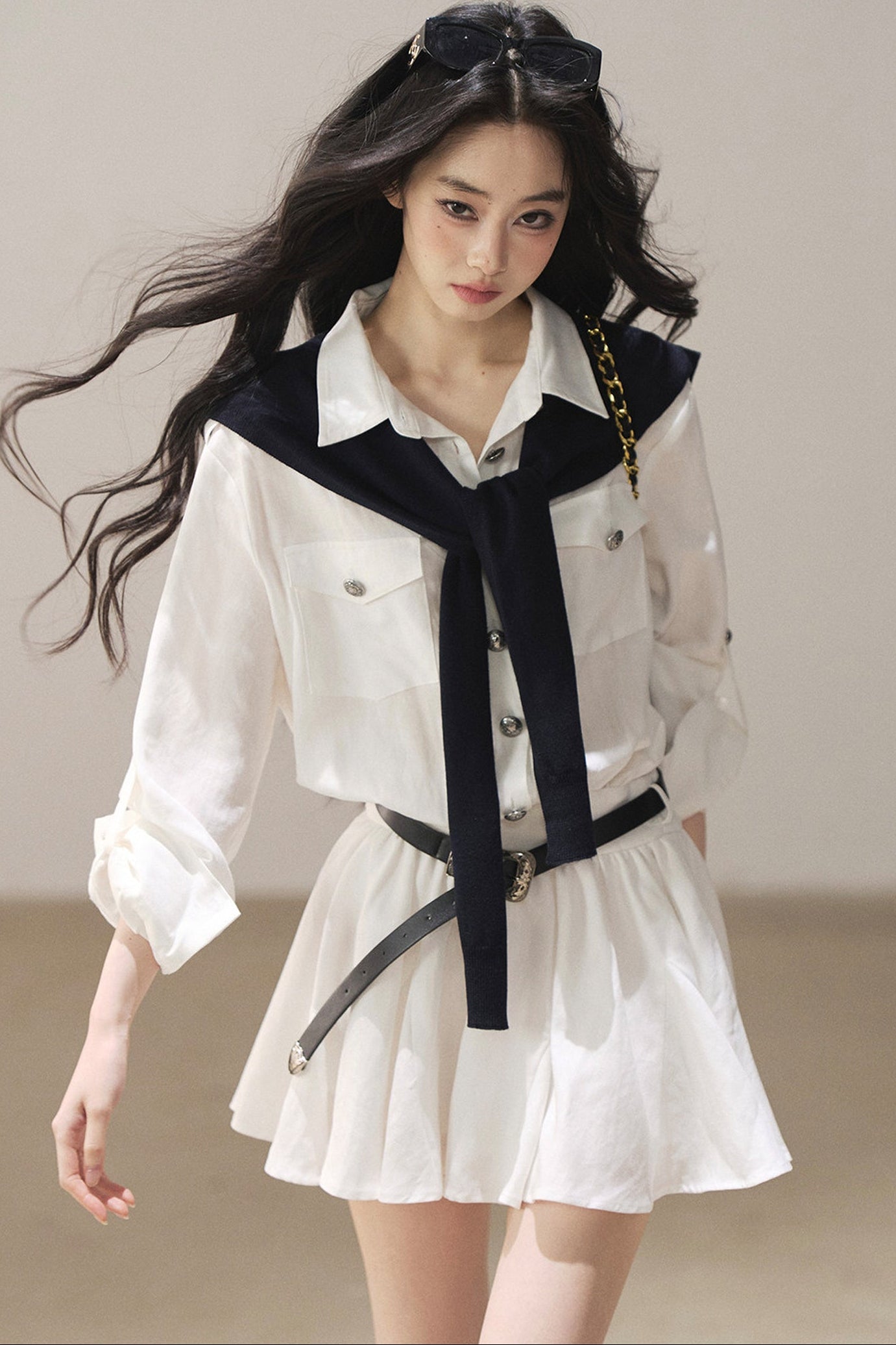 Exklusives Hemdblusenkleid-Set