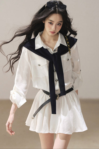 Exklusives Hemdblusenkleid-Set