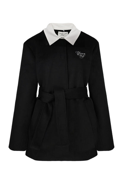 Shirt Collar Woolen Coat