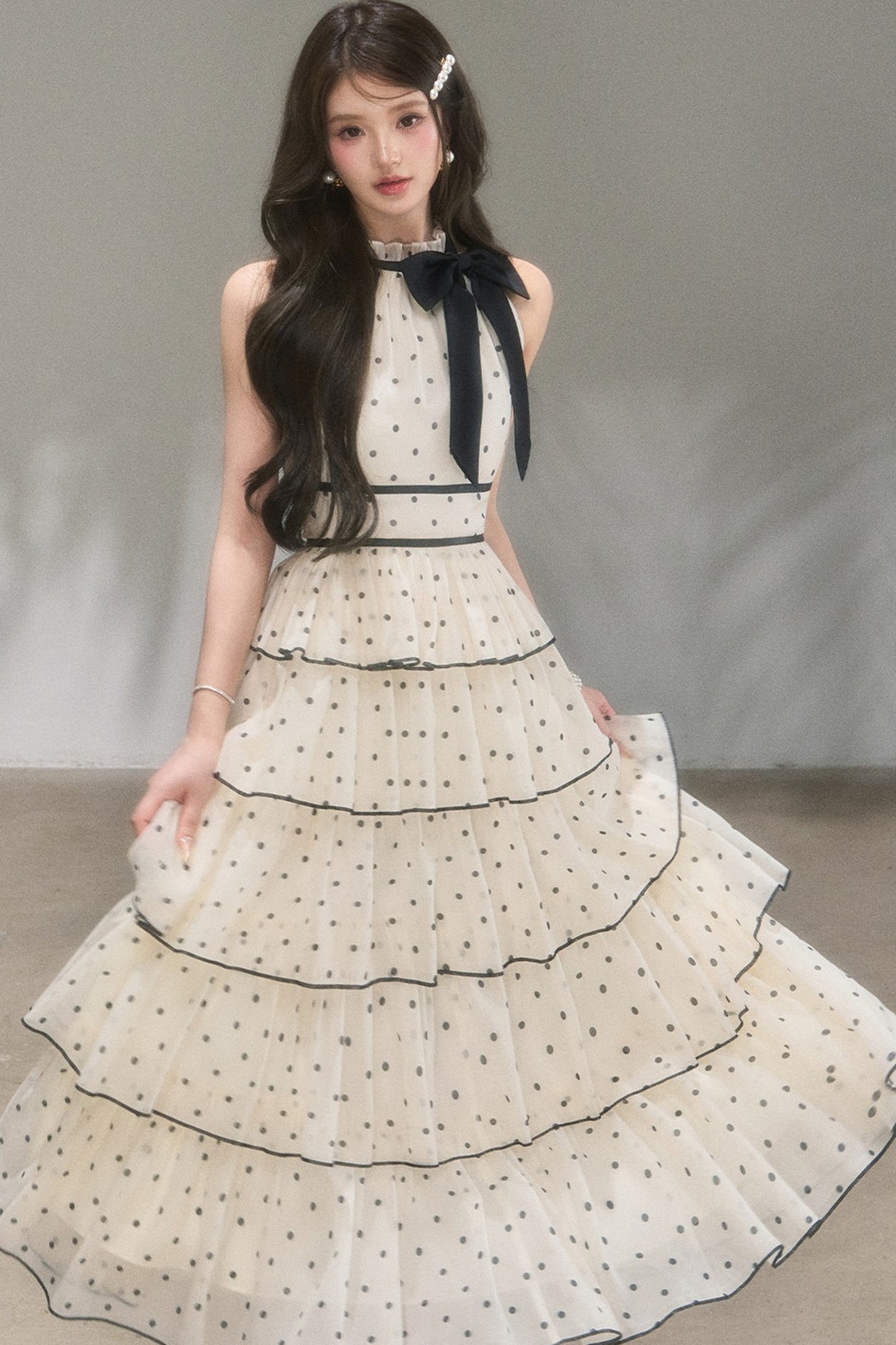 Polka Dot Tiered Dress
