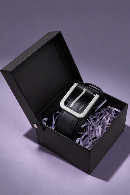 Collar Matte Silver Belt