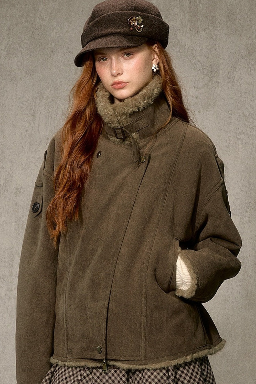 Cloud Shearling Biker Jacket