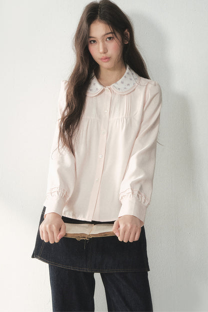 Lyocell Doll Collar Blouse