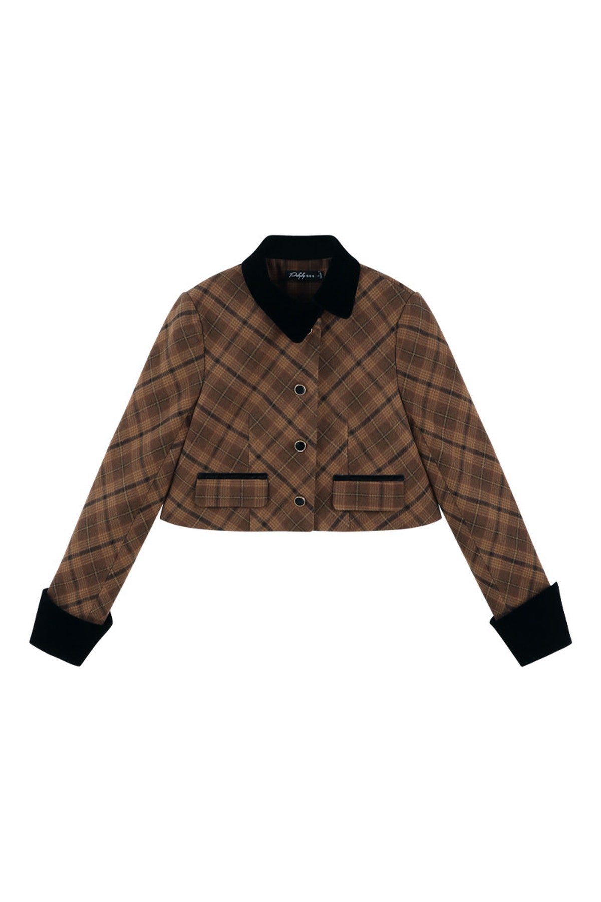 Plaid Jacket and Skirt Set-Up