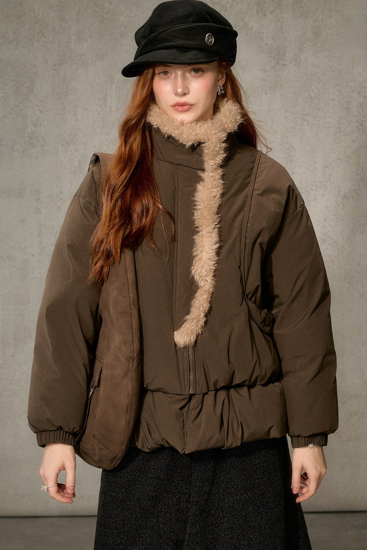 Thickened Large Fur Collar Jacket