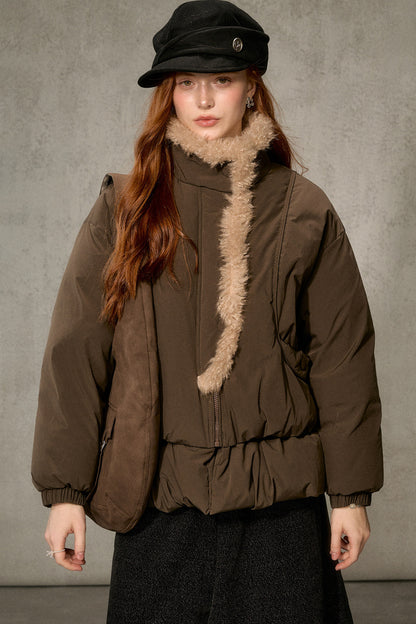 Thickened Large Fur Collar Jacket