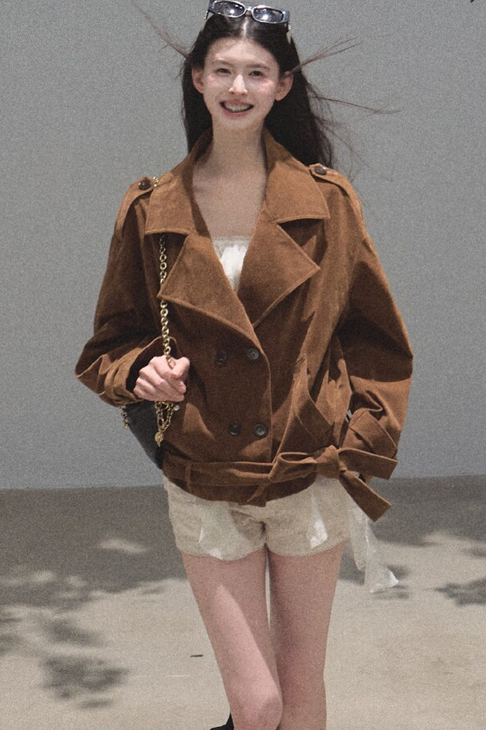 Maillard Caramel Retro Jacket Set