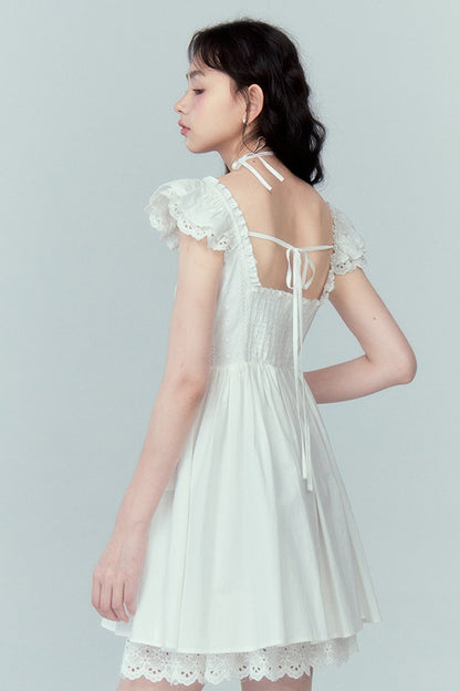 Jacquard Lace Patchwork Dress