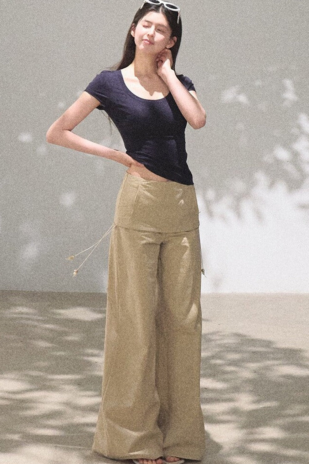 Slim-Fit U-Neck Lyocell Top