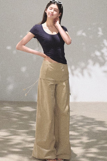 Slim-Fit U-Neck Lyocell Top