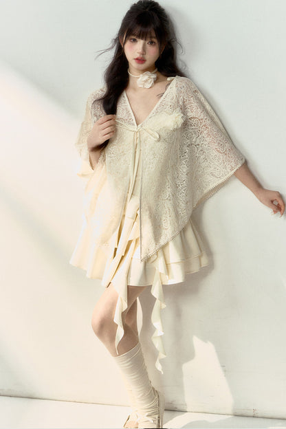 Floral Ballet Suspender Waist Dress