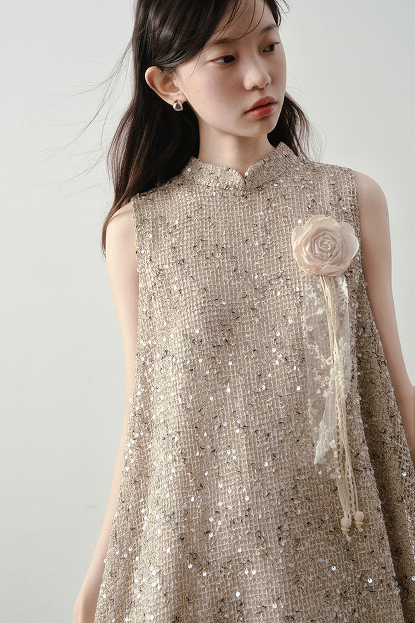 Champagne Gold Tassel Dress