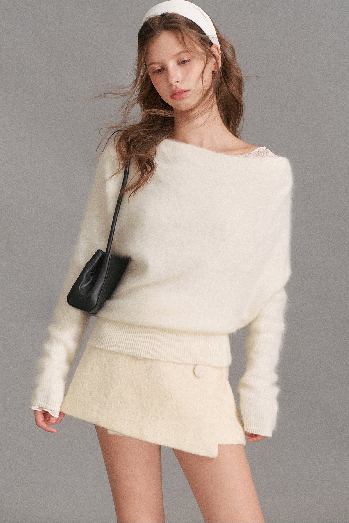 Milk Velvet Sweater and Base Top Set-Up