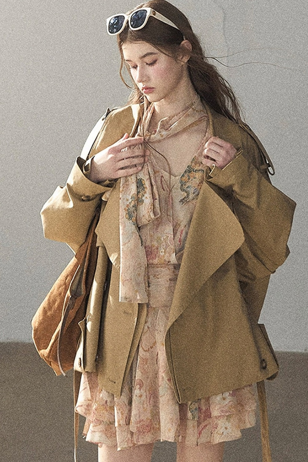 Loose Fit Trench Coat