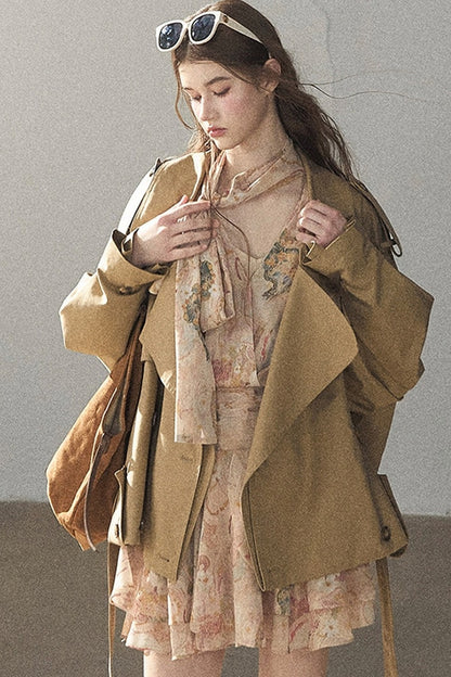 Loose Fit Trench Coat