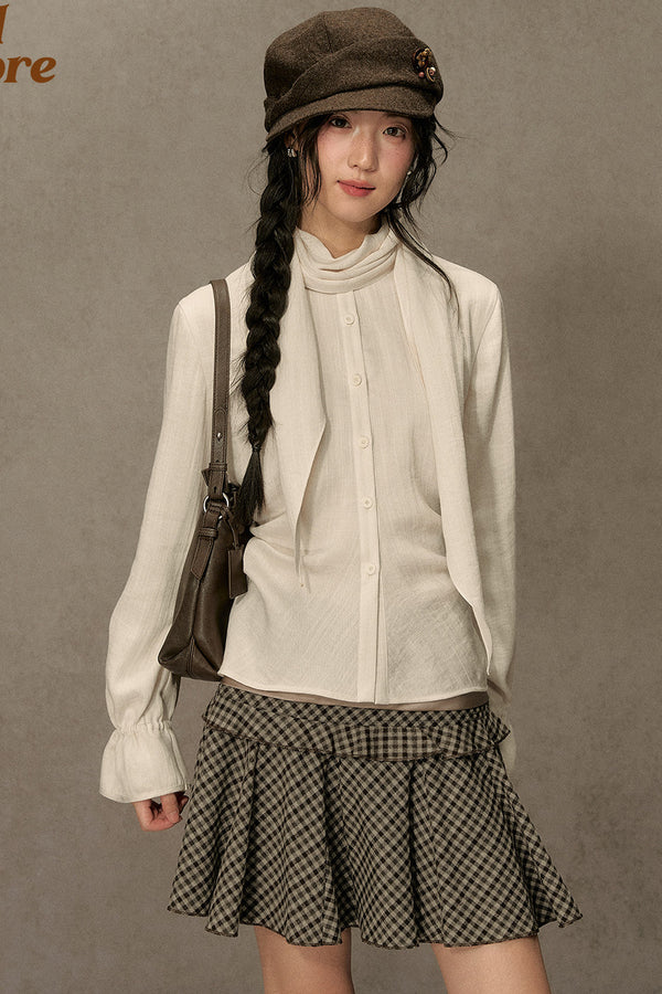 Beautiful and Relaxed Lyocell Cape Shirt