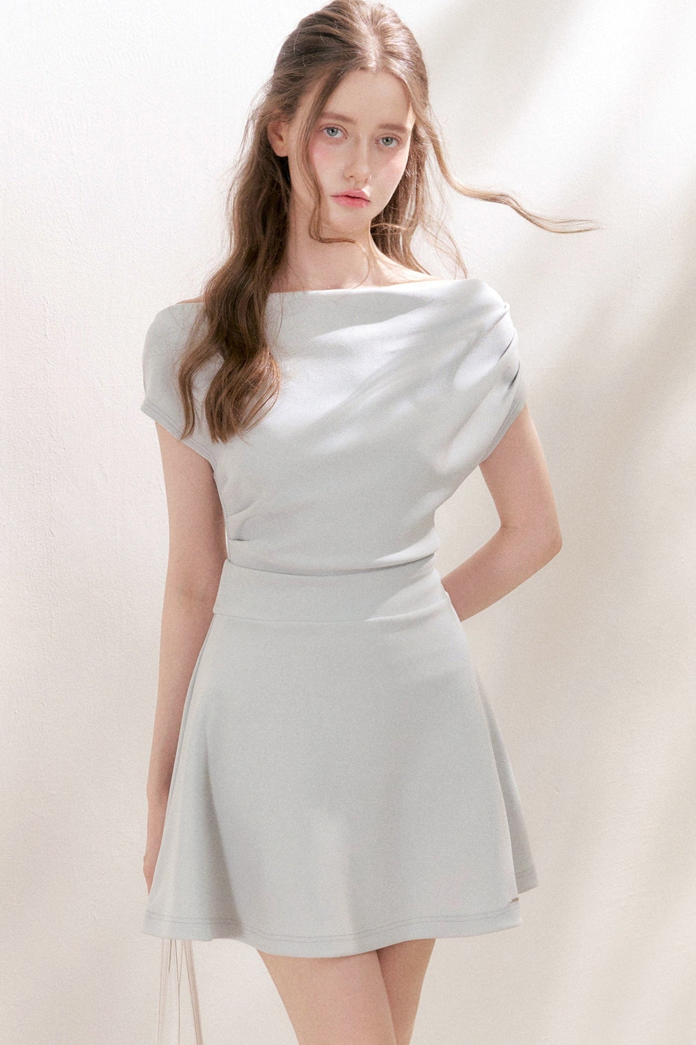 One-Shoulder A-Line Mini Dress