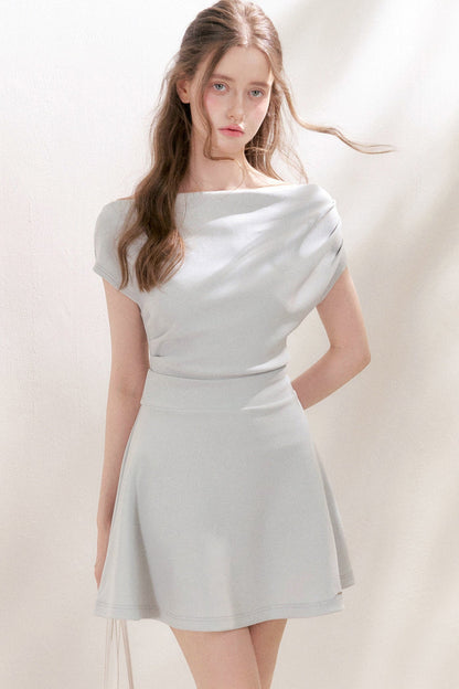 One-Shoulder A-Line Mini Dress