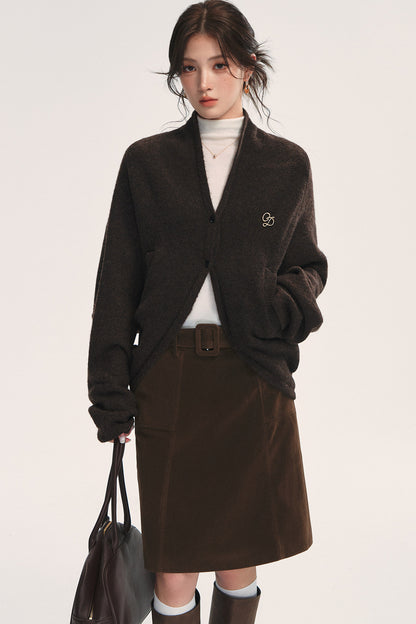 Loose Batwing Knit Jacket