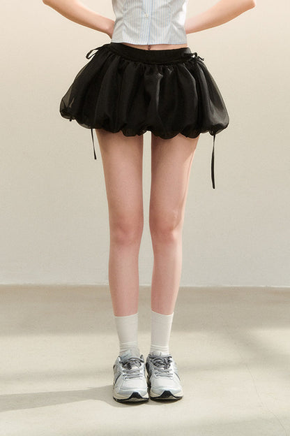 Floral Ruffle Short Skirt