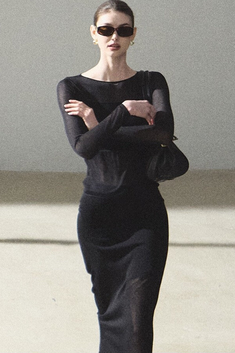 Long Sleeve Lyocell Layered Top