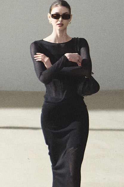 Long Sleeve Lyocell Layered Top