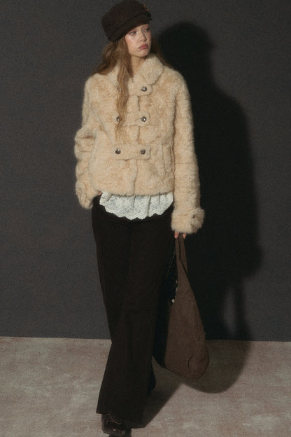 Vintage Thickened Faux Fur Jacket