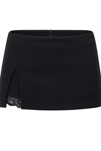 Lace Patchwork A-Line Skirt
