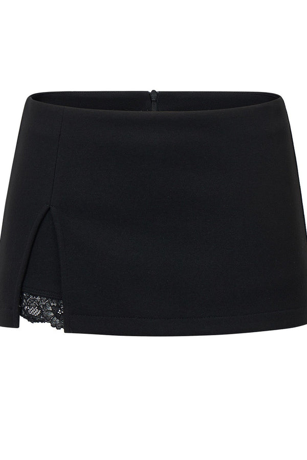 Lace Patchwork A-Line Skirt