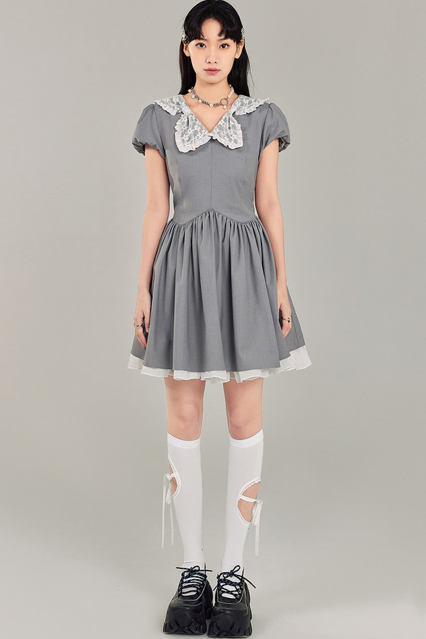 Bowknot Doll Collar Dress
