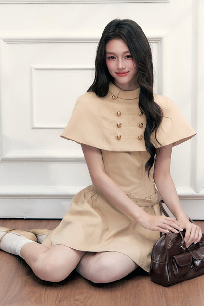 Cape Top and Halter Dress Set-Up