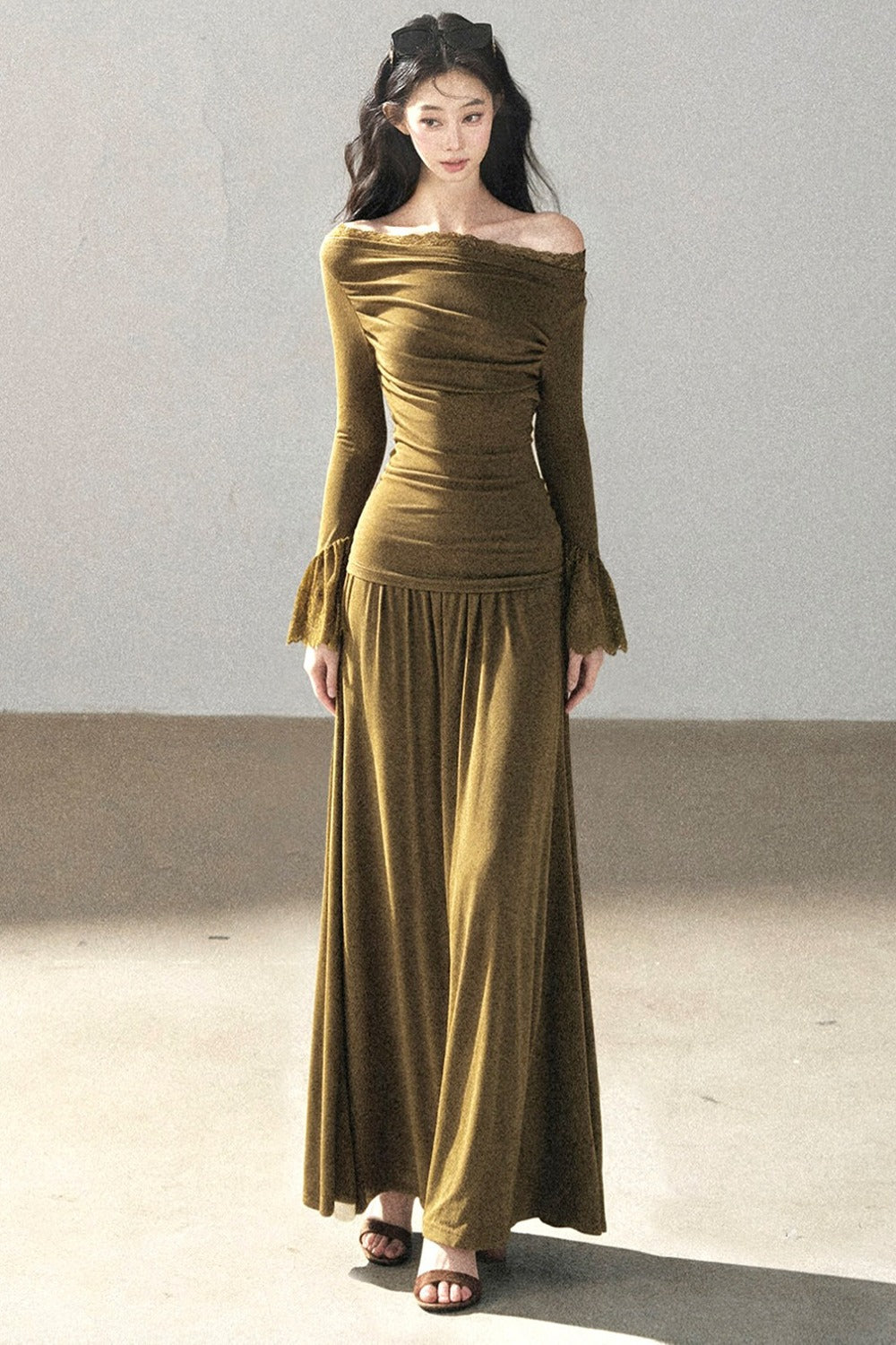 Autumn Top and Long Skirt Set-Up