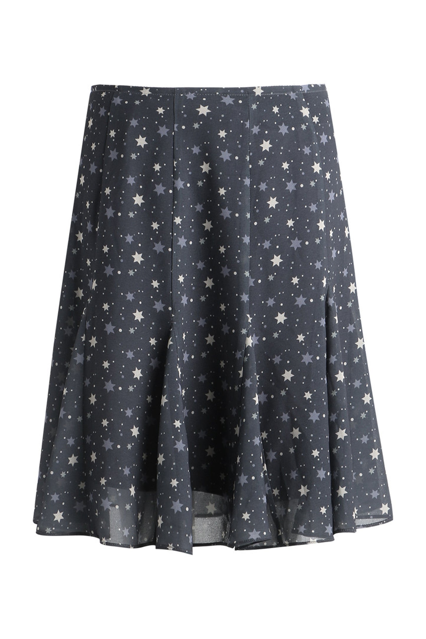 Star Print Fishtail Skirt