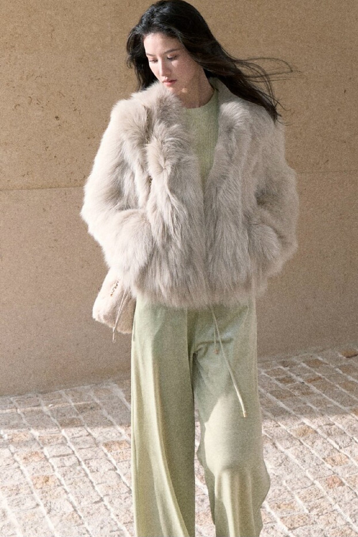 Short Fox Fur Jacket