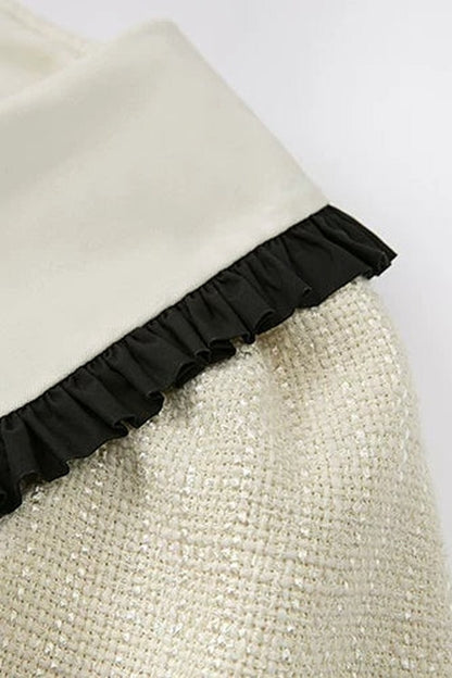 High Waist A-Line Lamb Leg Dress