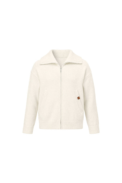 White Cardigan Jacket Skirt Set-Up