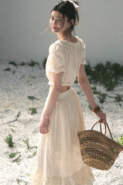 Mature Garden Summer Skirt Set-Up