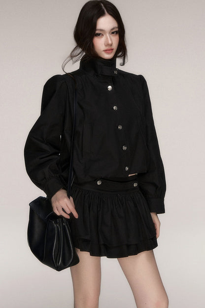 French Napoleon Style Short Jacket and Skirt Set-Up