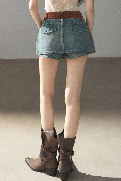 Denim Jacket & Skirt Suit Set-Up