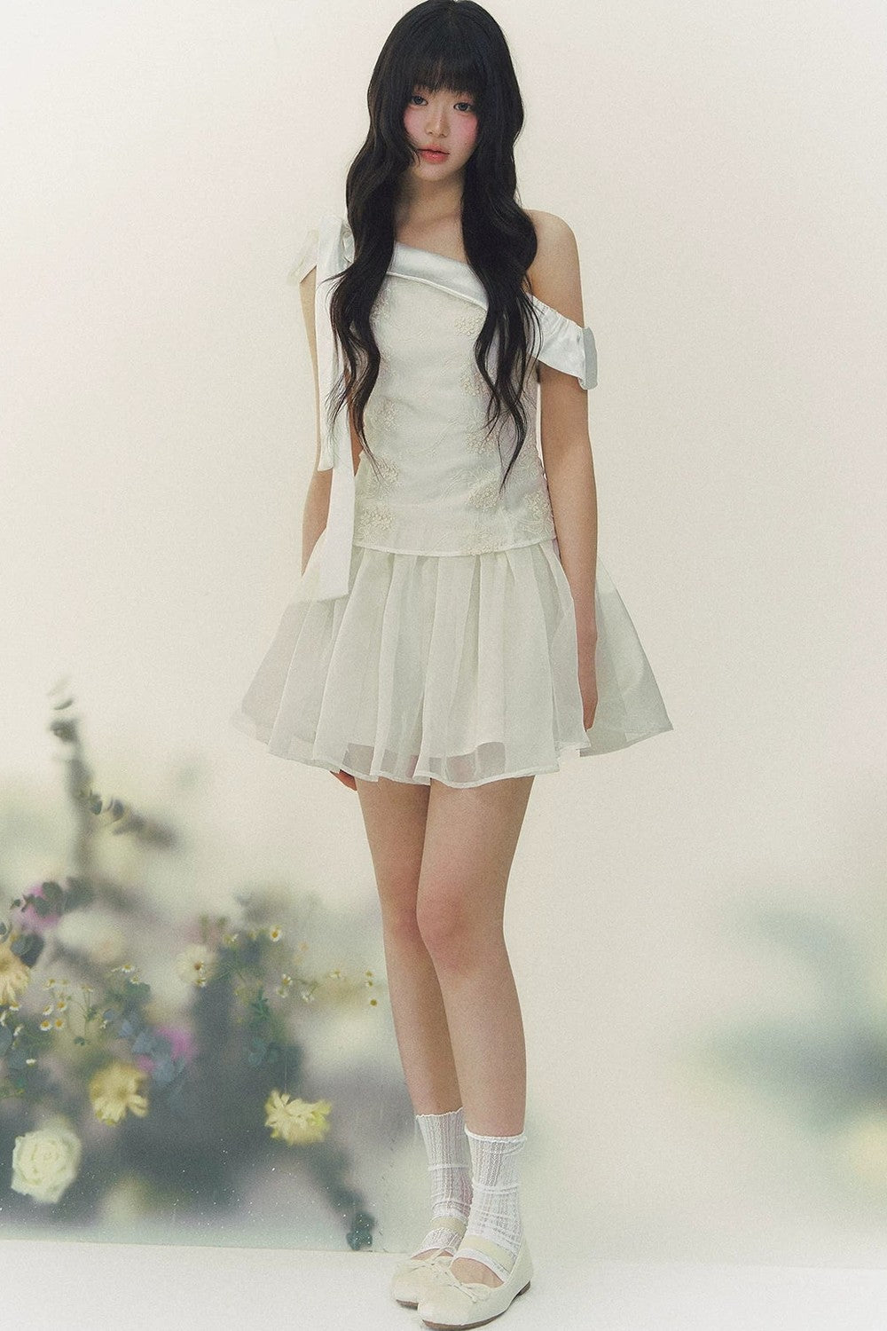 Satin Embroidery Princess Dress