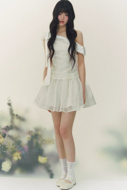 Satin Embroidery Princess Dress