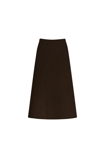 Short Knit Cardigan and Long Skirt Set-Up
