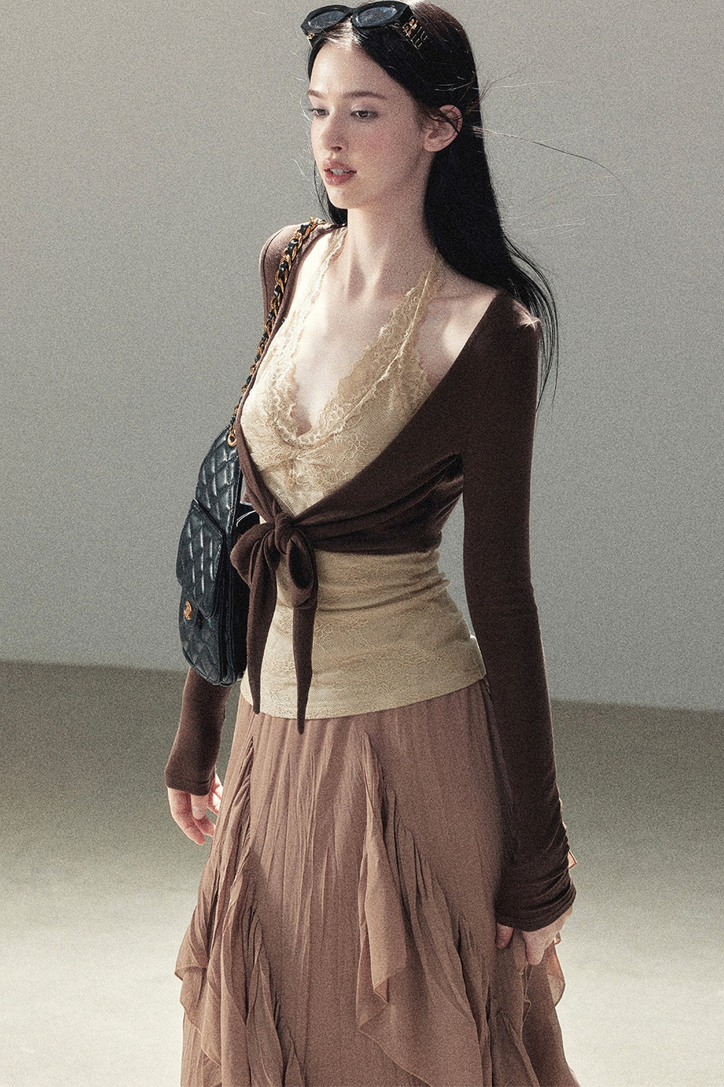 Layered-Look Lace T-Shirt