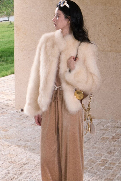 Fur Gradient Dyed Jacket